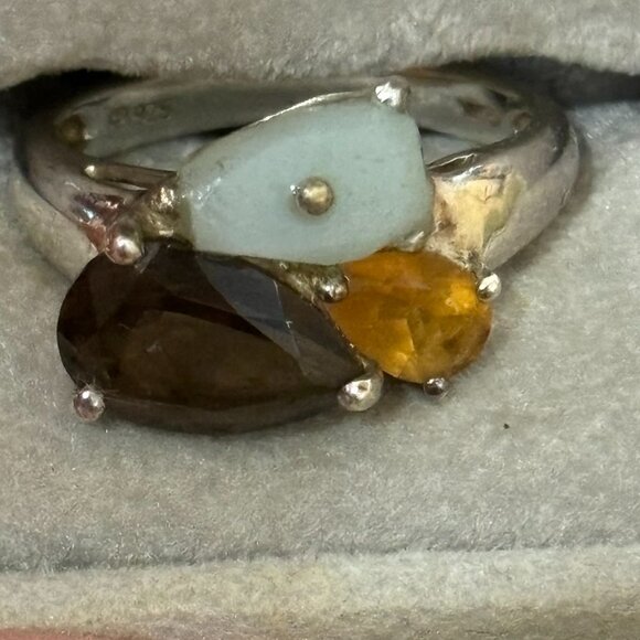 Michelle Albala Multi Gemstone 925 Ladies Ring - Picture 2 of 13